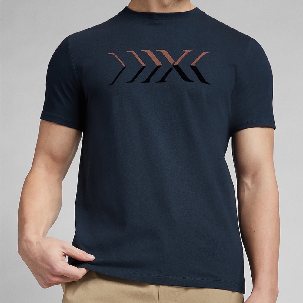 NWT Express Navy Graphic T-Shirt